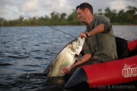Landing a tarpon Landing a tarpon