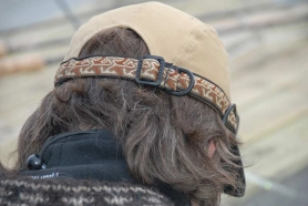 Sweater, neck warmer, cap Sweater, neck warmer, cap