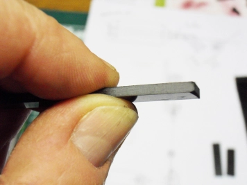 Carbon fibre strip for the replaceable jaws. Carbon fibre strip for the replaceable jaws.