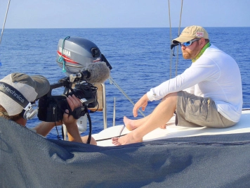 Filming on route to Bassas Filming on route to Bassas